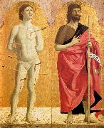 Piero della Francesca Polyptych of the Misericordia: Sts Sebastian and John the Baptist France oil painting artist